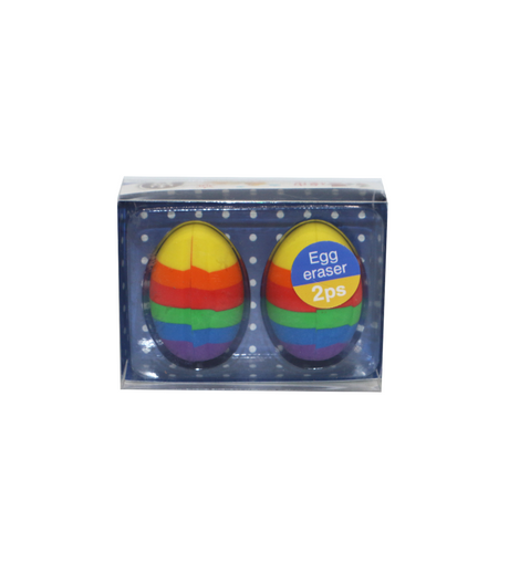 eraser 2pc egg shape china 01264