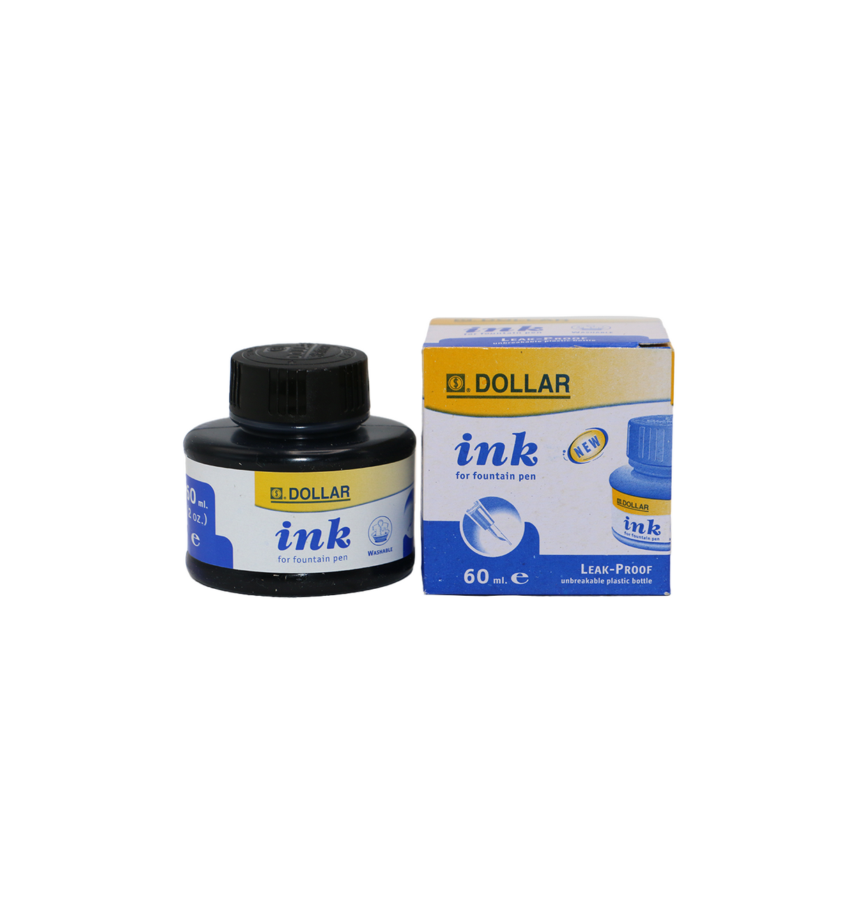 dollar fountain pen ink pot blue 60ml