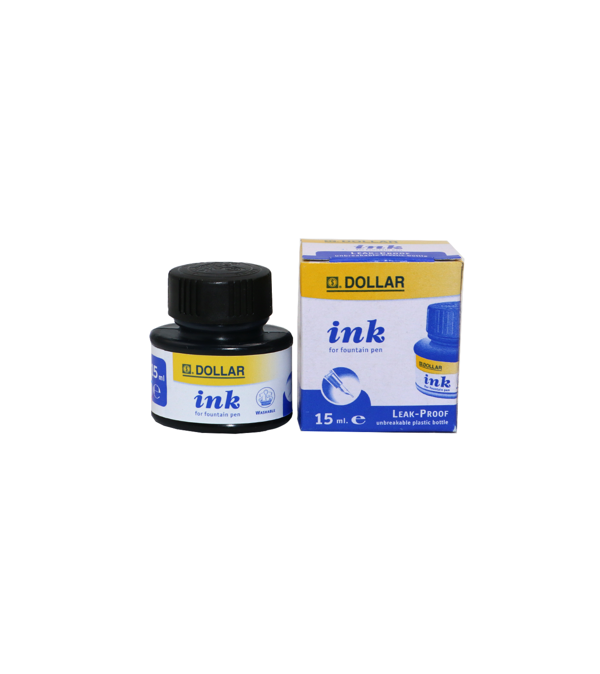 dollar fountain pen ink pot blue 15ml