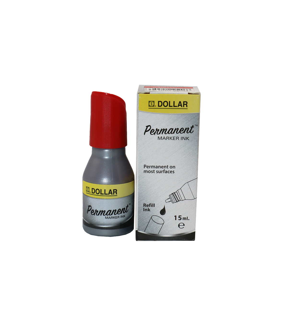 dollar permanent marker ink red 15ml