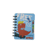 mini ring notebook with happy dino 1737