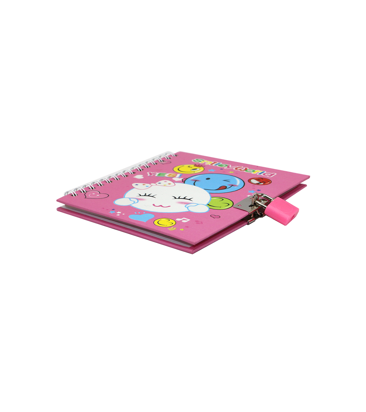 lock notebook smiley world 48k