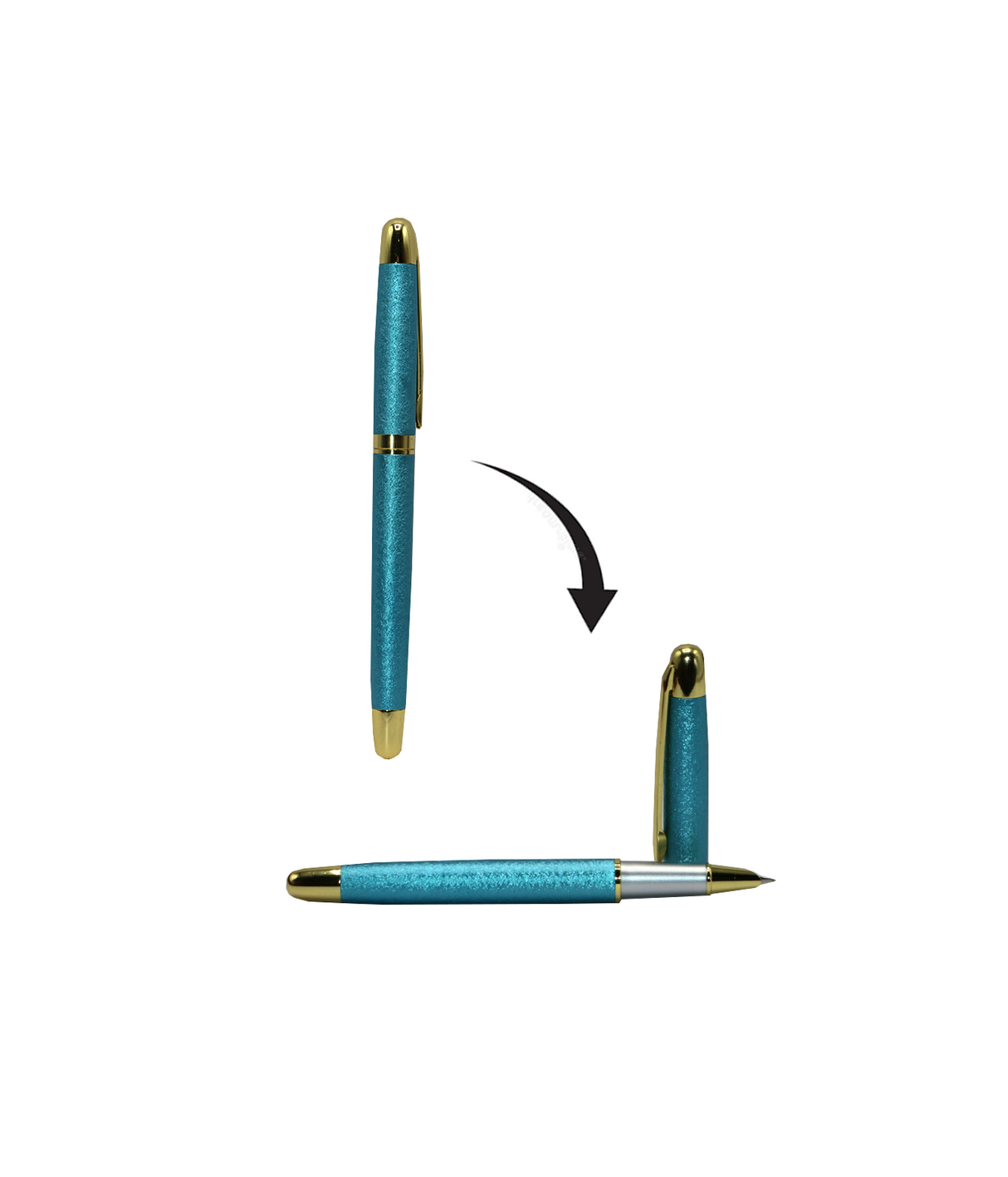 qibao fancy fountain pen with metal case