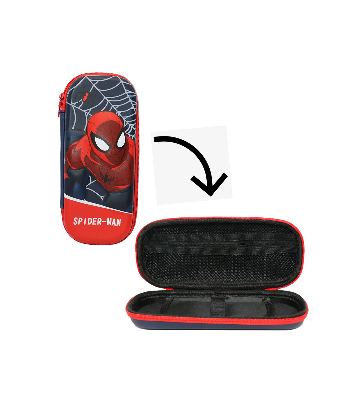 geometry pouch spider-man hard case 6634