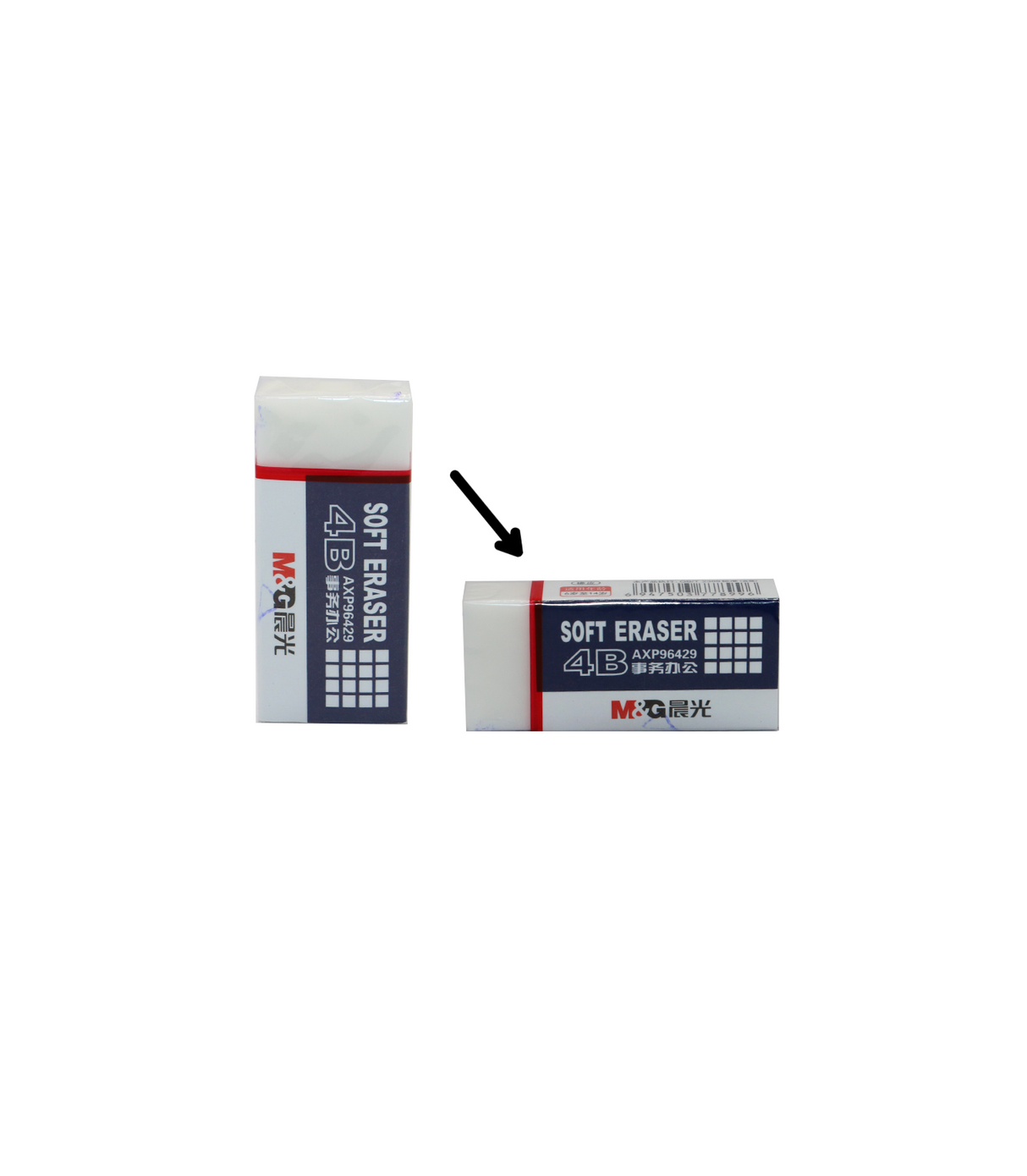 m&g 4b eraser 1pc china 96429