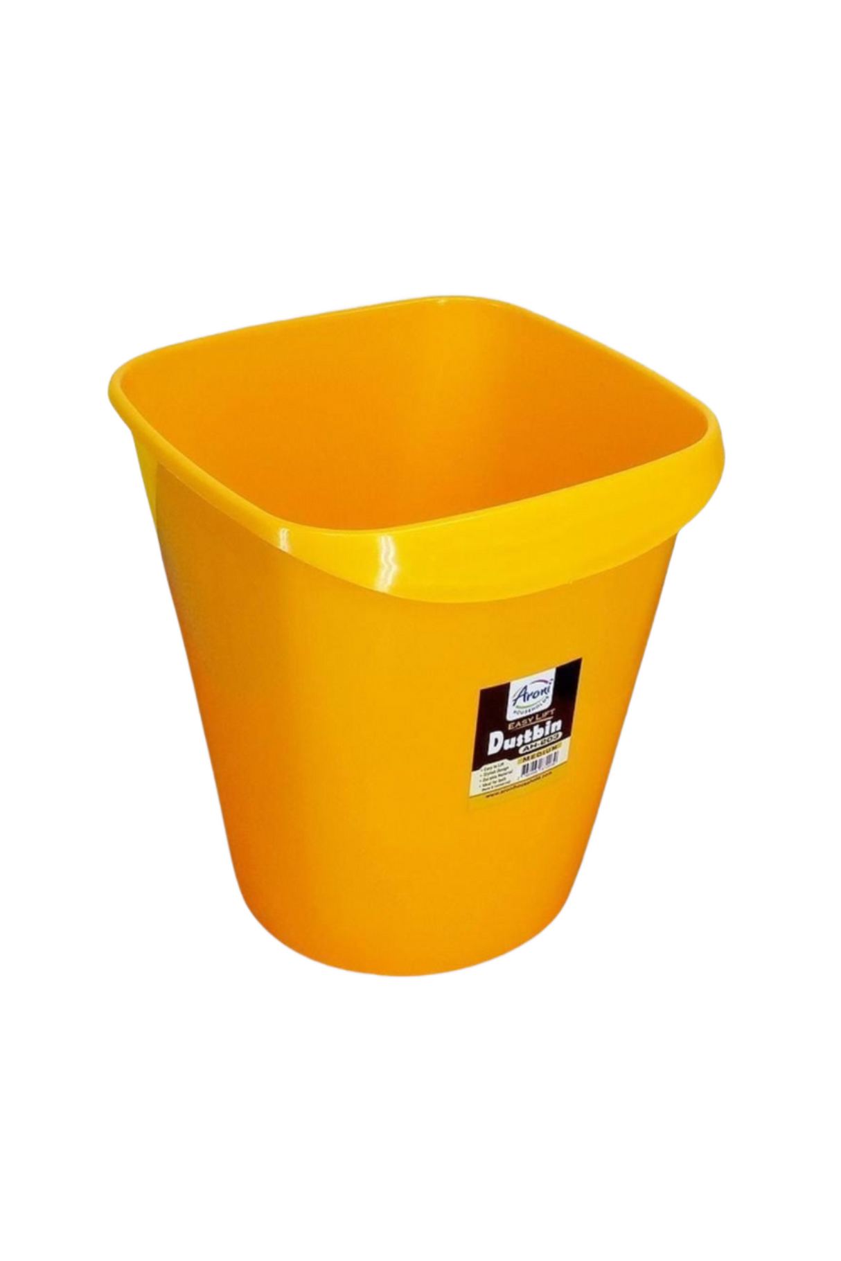 plastic open dustbin 10l pak ah-203