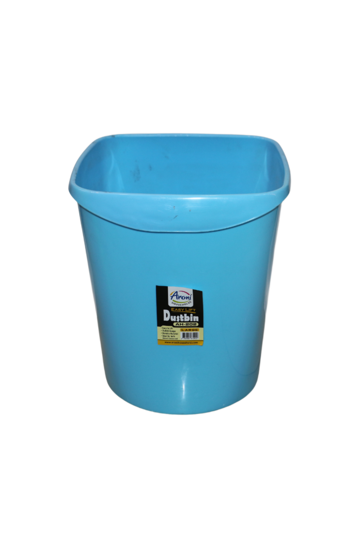 plastic open dustbin 10l pak ah-203