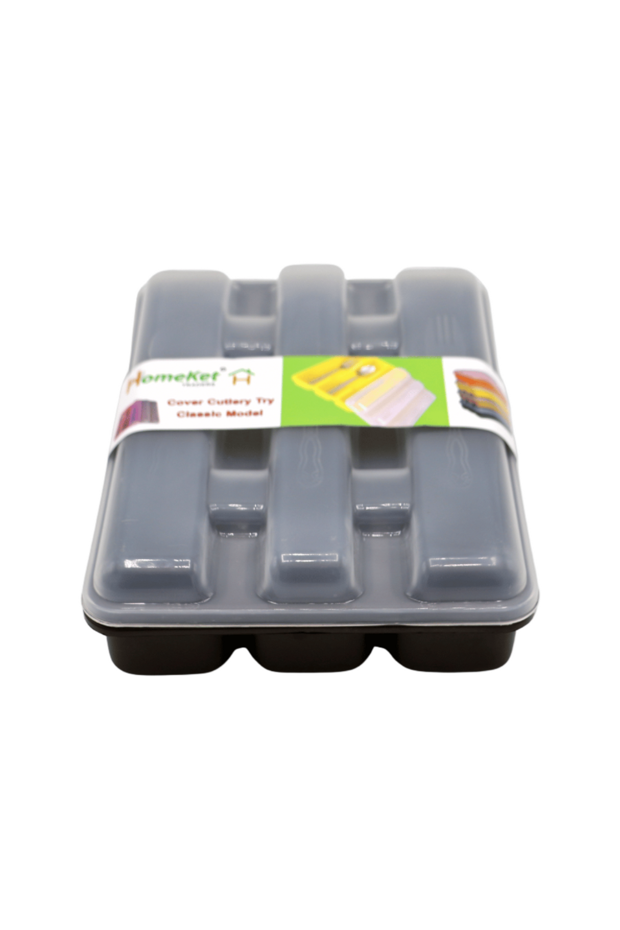 homeket plastic spoon box & lid 3parts pak d314