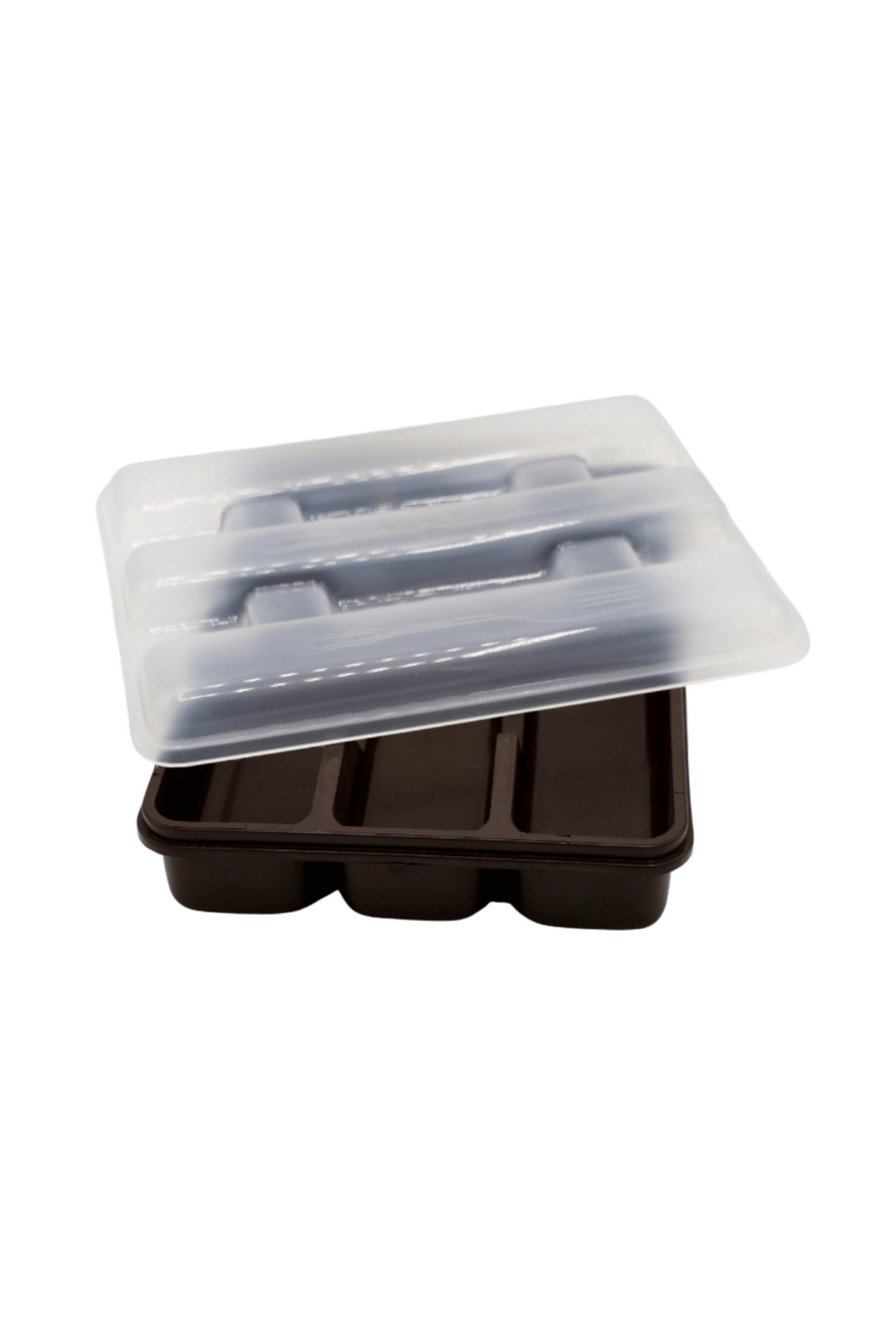 homeket plastic spoon box & lid 3parts pak d314