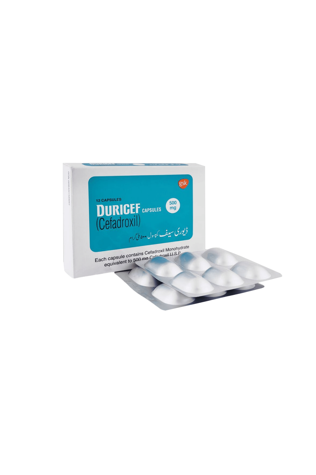 cap duricef 500mg 12s