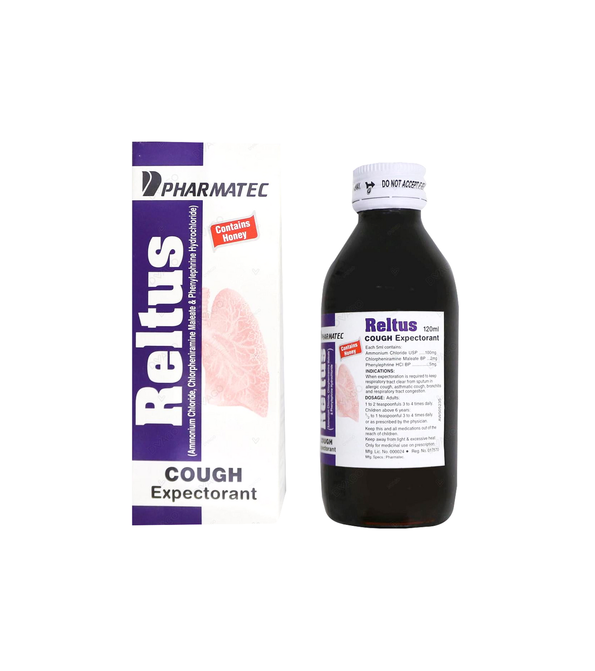 syp reltus cough expectorant 120ml