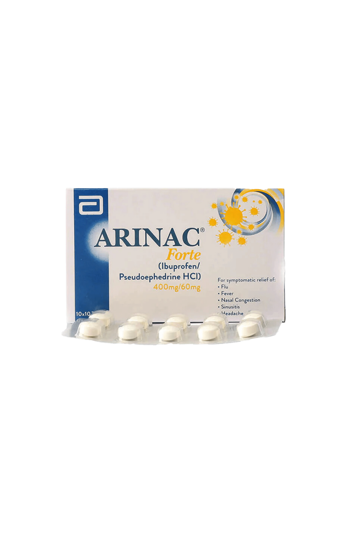 tab arinac forte 400/60mg 100s abbot