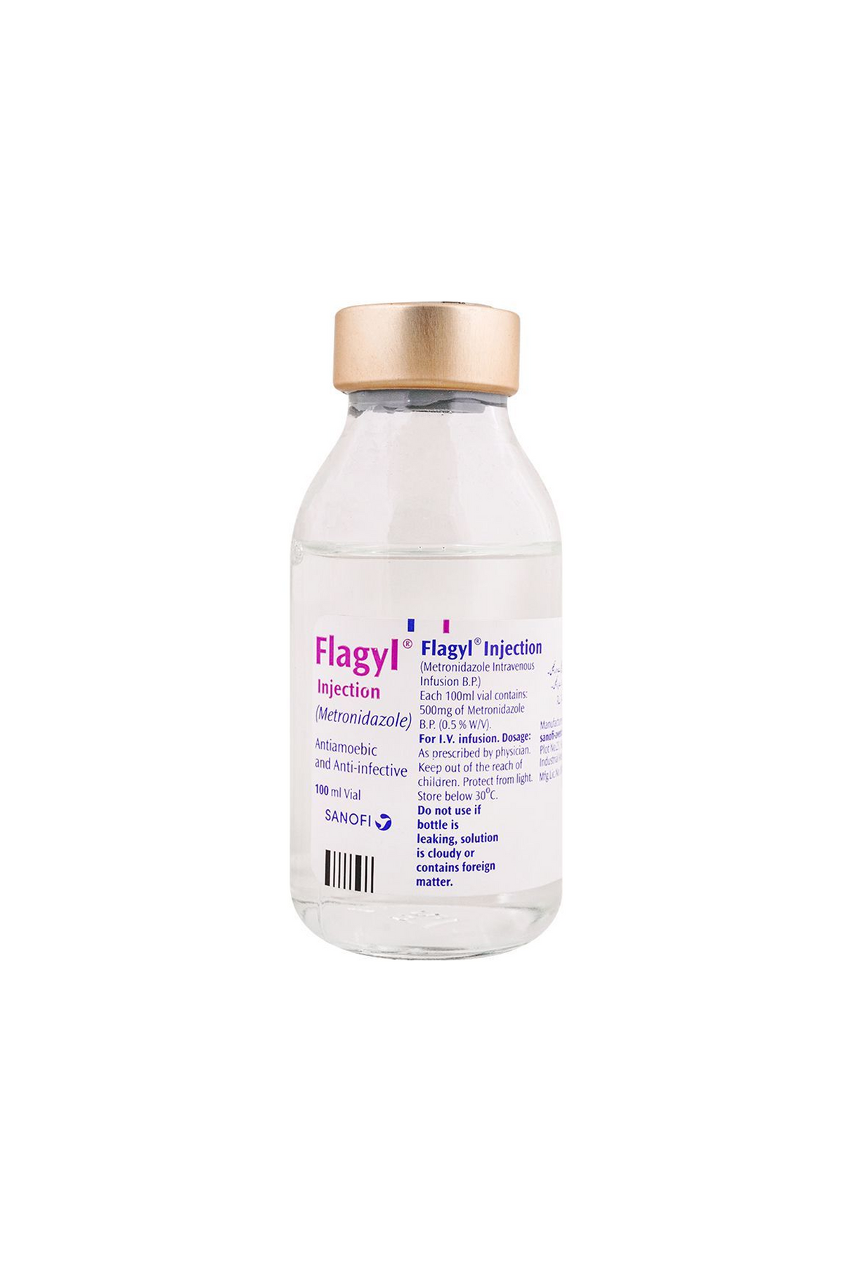 inj flagyl 100ml sanofi