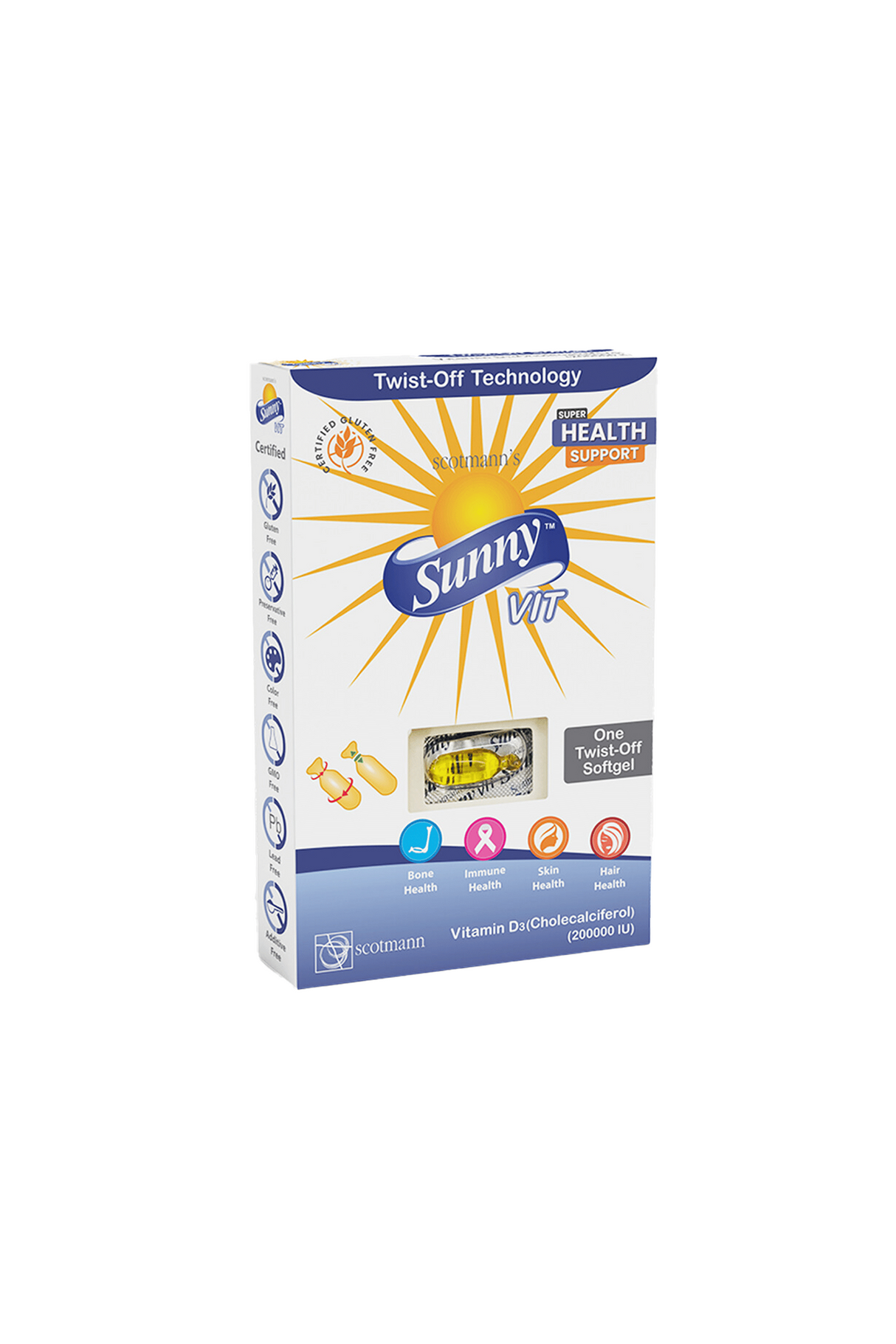 cap sunny vit 200000iu 1s