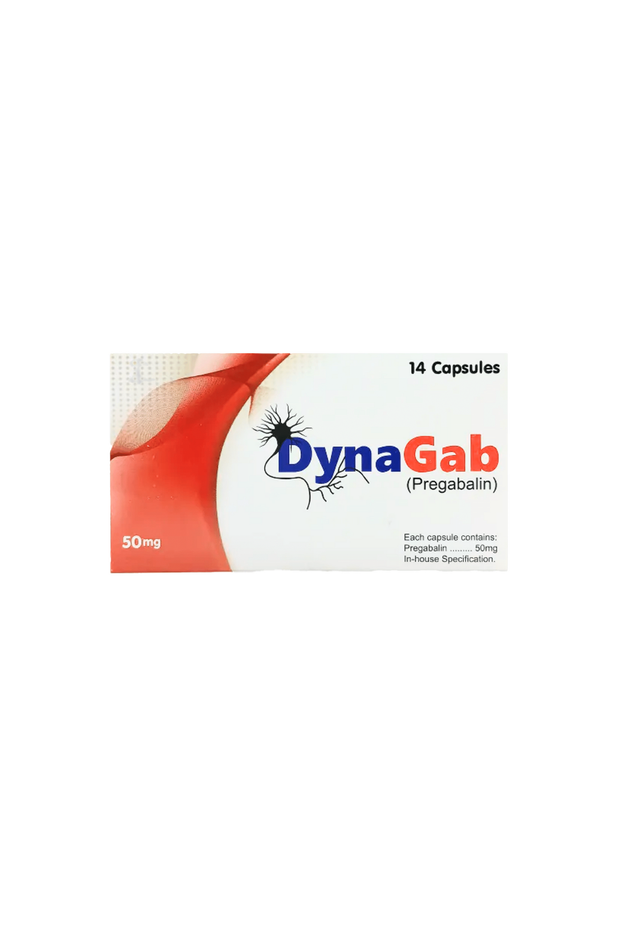 cap dynagab 50mg 14s