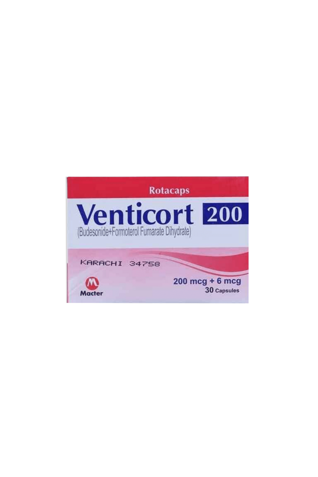 cap venticort 200mg 30s