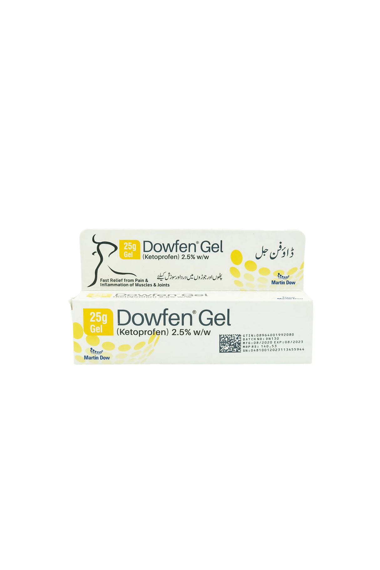 gel dowfen 2.5% 25g martin