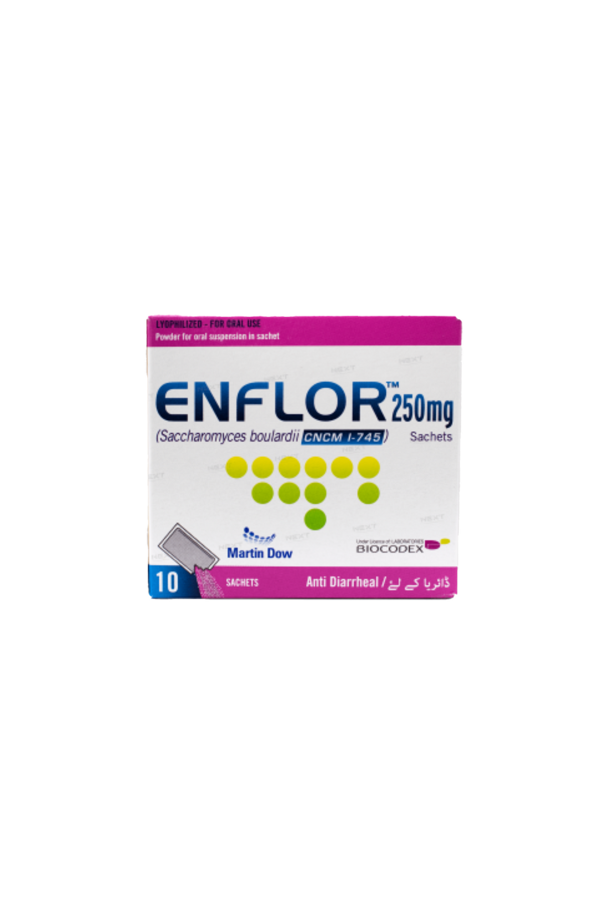 sachet enflor 250mg 10s martin