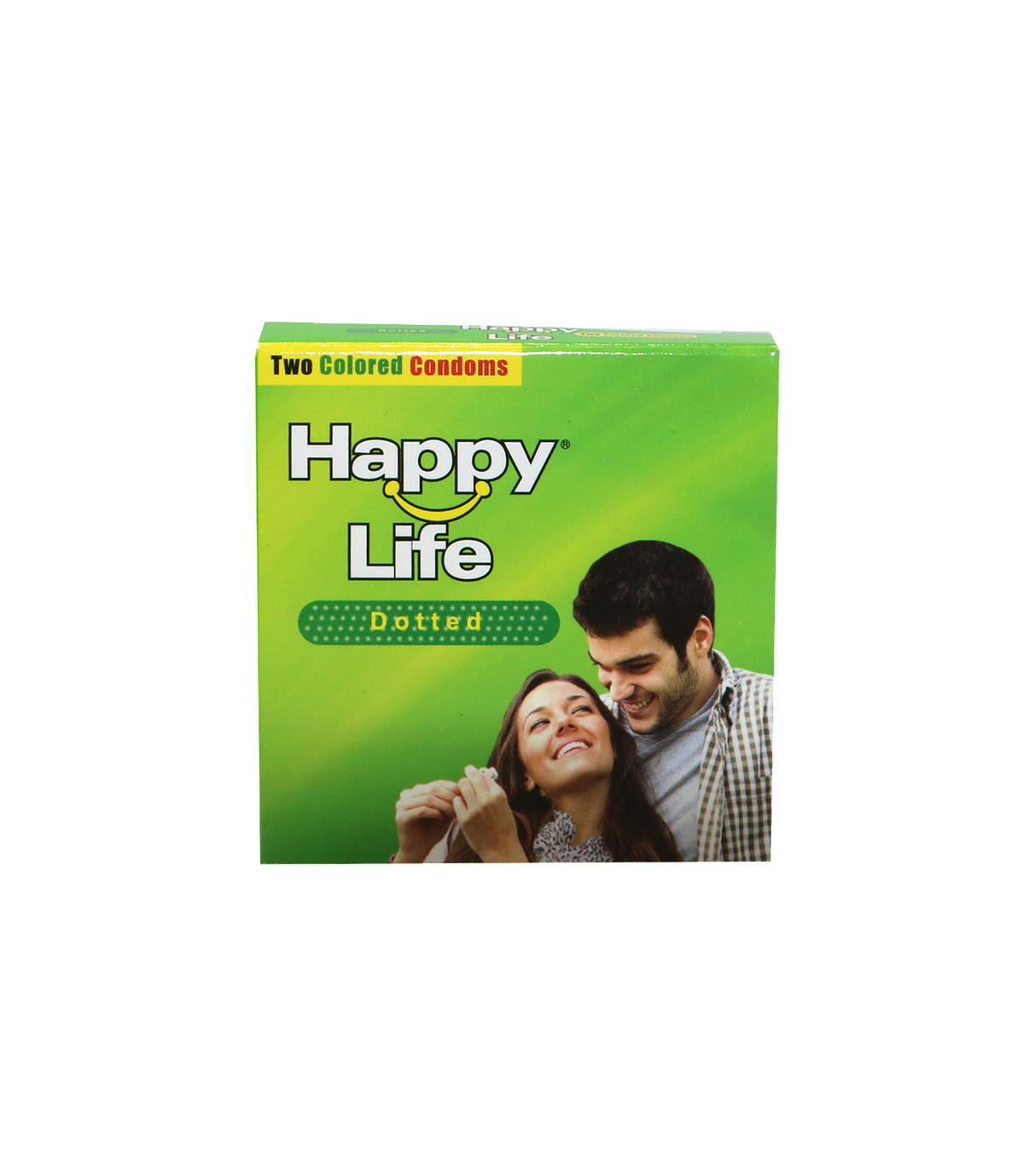 happy life condom dotted 2p 1s