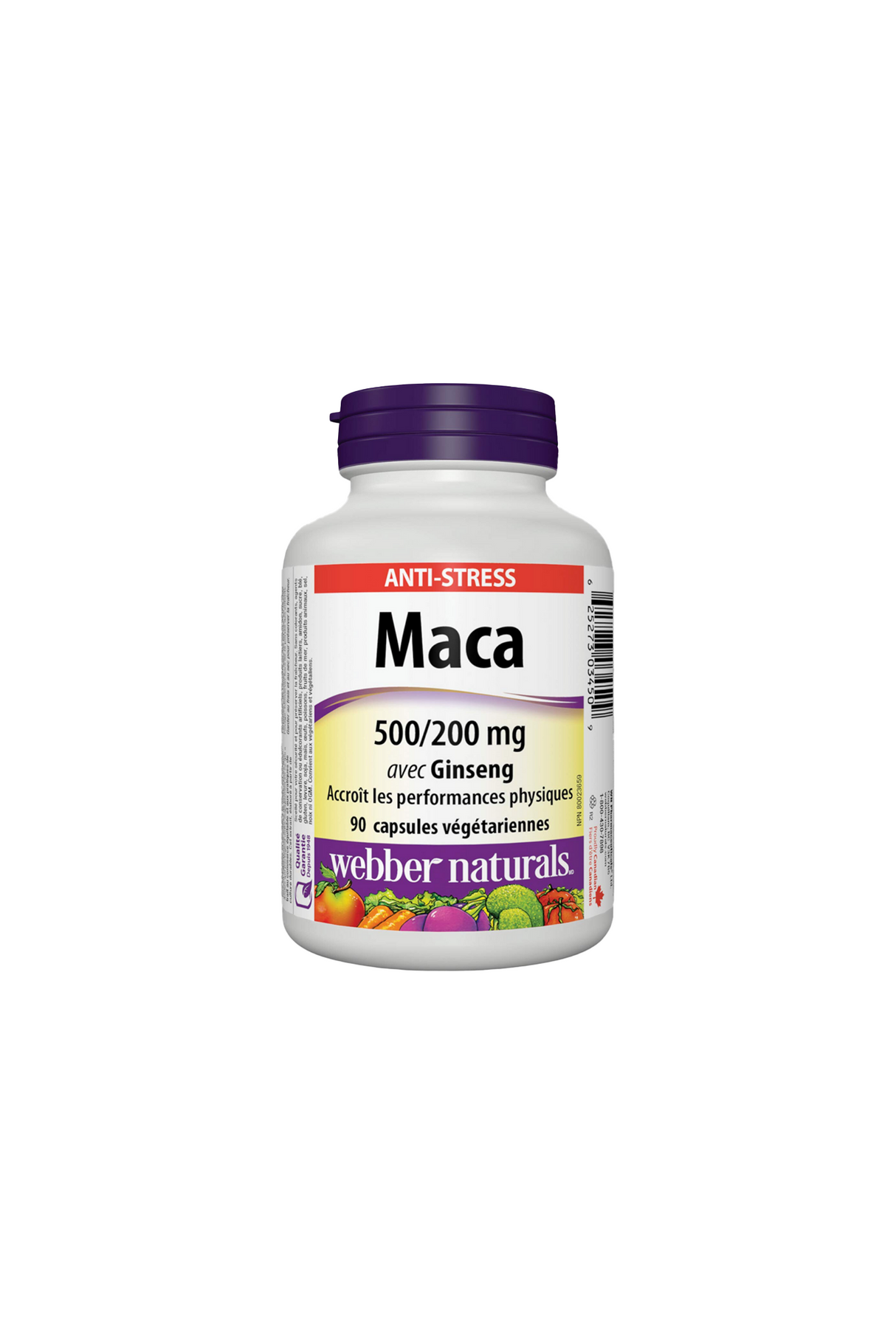 webber naturals cap maca 500/200mg 90p 1s