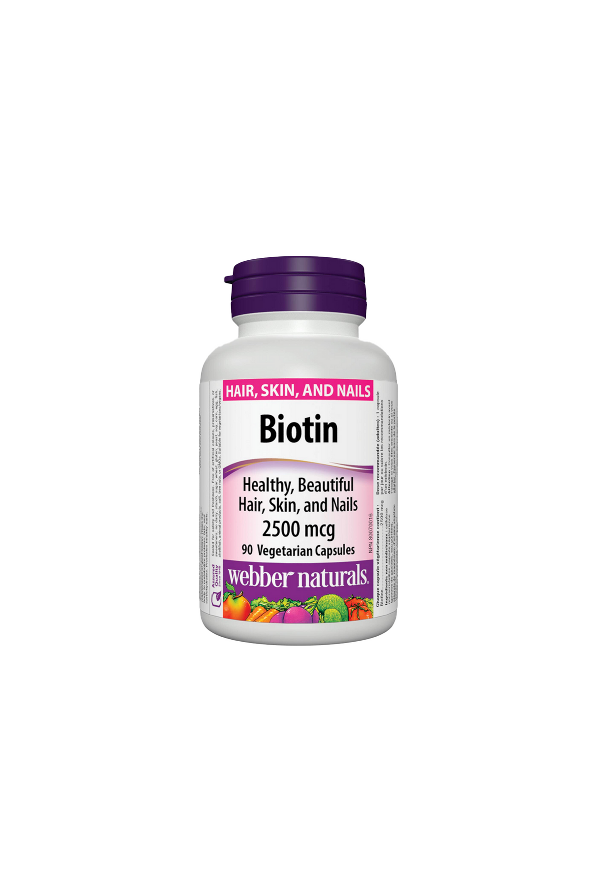 webber naturals cap biotin 2500mcg 90p 1s