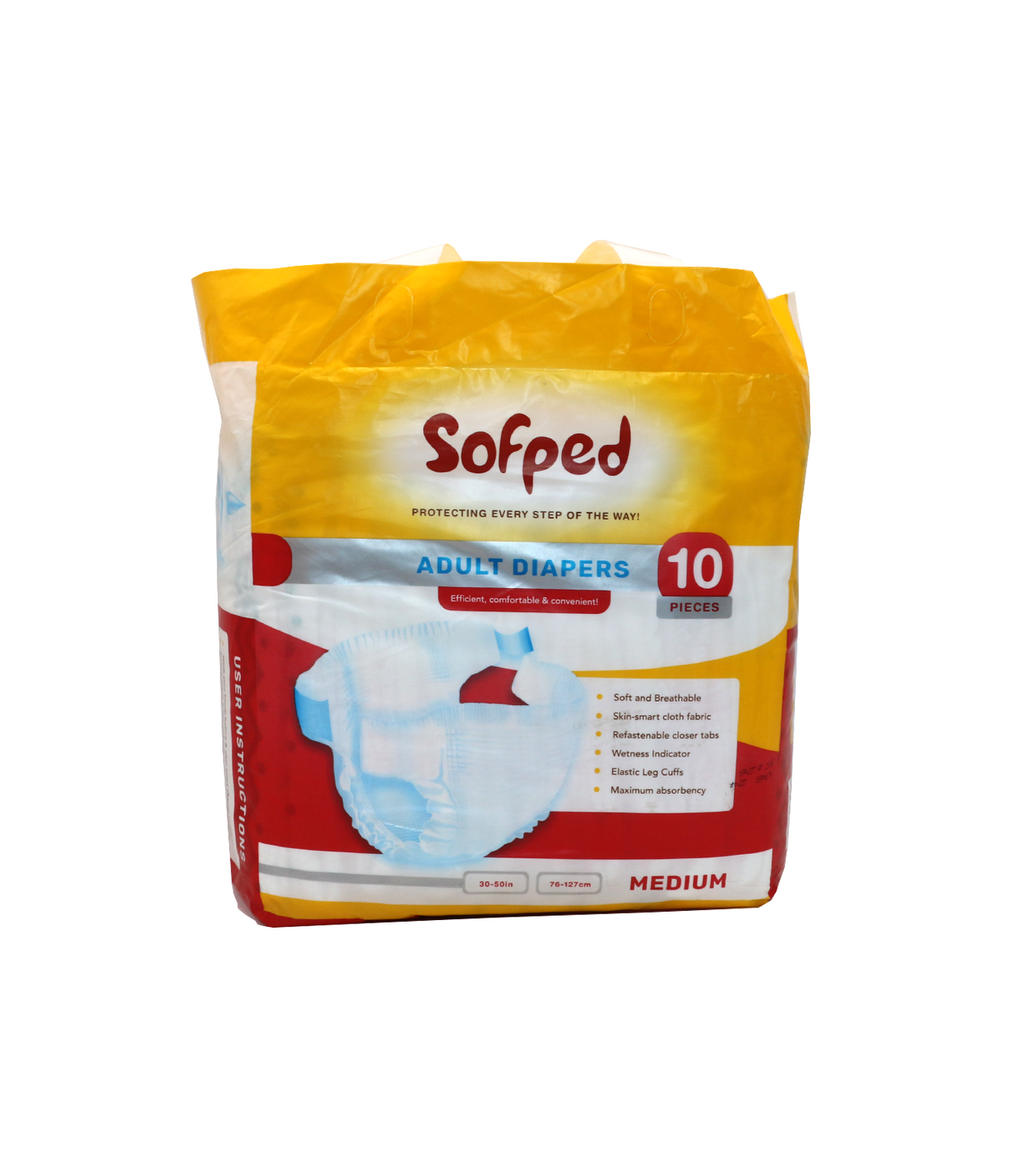 sofped adult diaper 10p medium