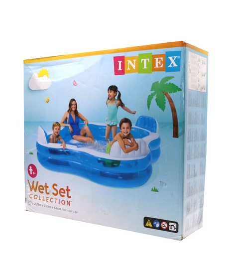 intex swimming pool inflatable 90''x90''x26'' 56475