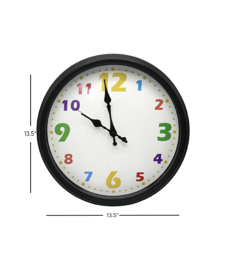 wall clock with multi color dial 13.5'' china d428