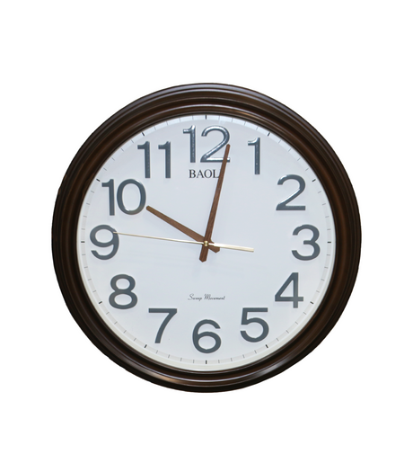 wall clock brown china 8030