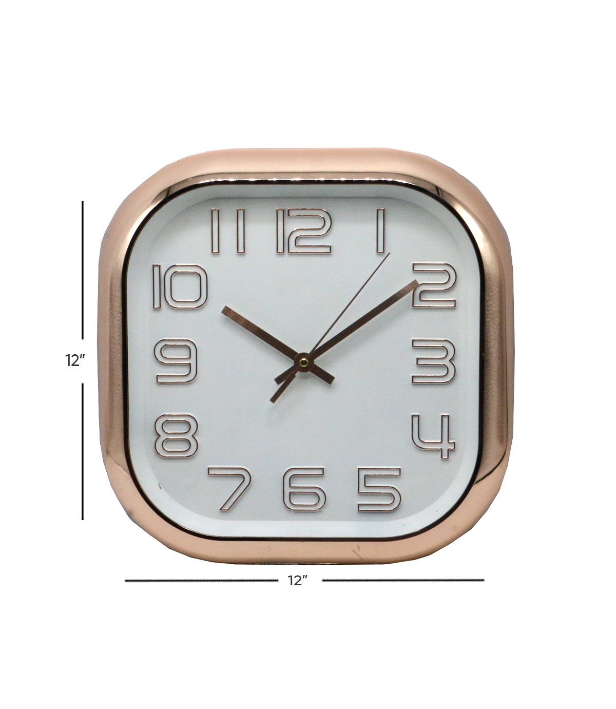 square wall clock 12'' china 8221-9