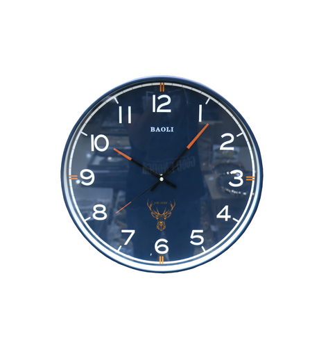 wall clock blue 15"x15" china d762