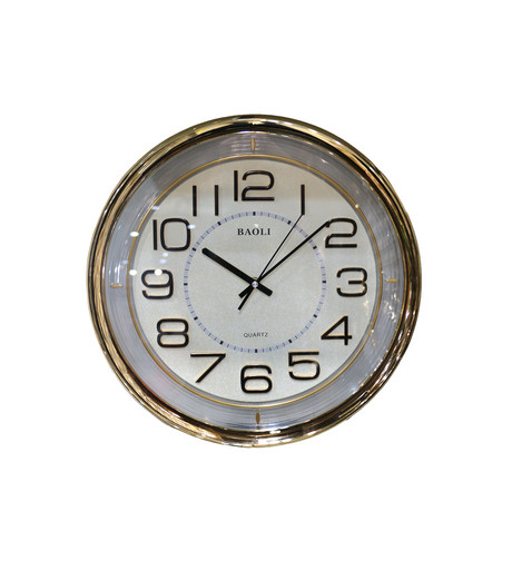 wall clock white 16"x16" china d787