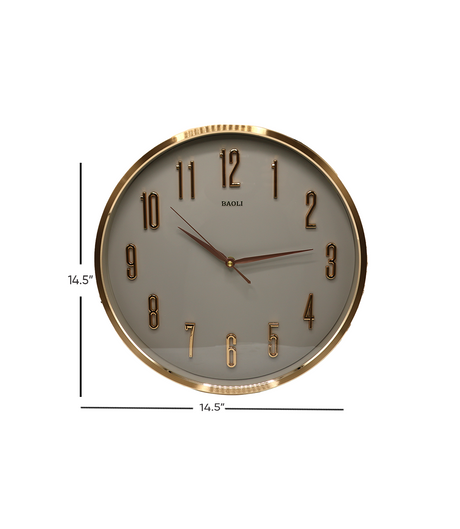 wall clock grey 14.5'' china d840