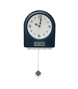 wall clock sea blue hut with pendulum china d912