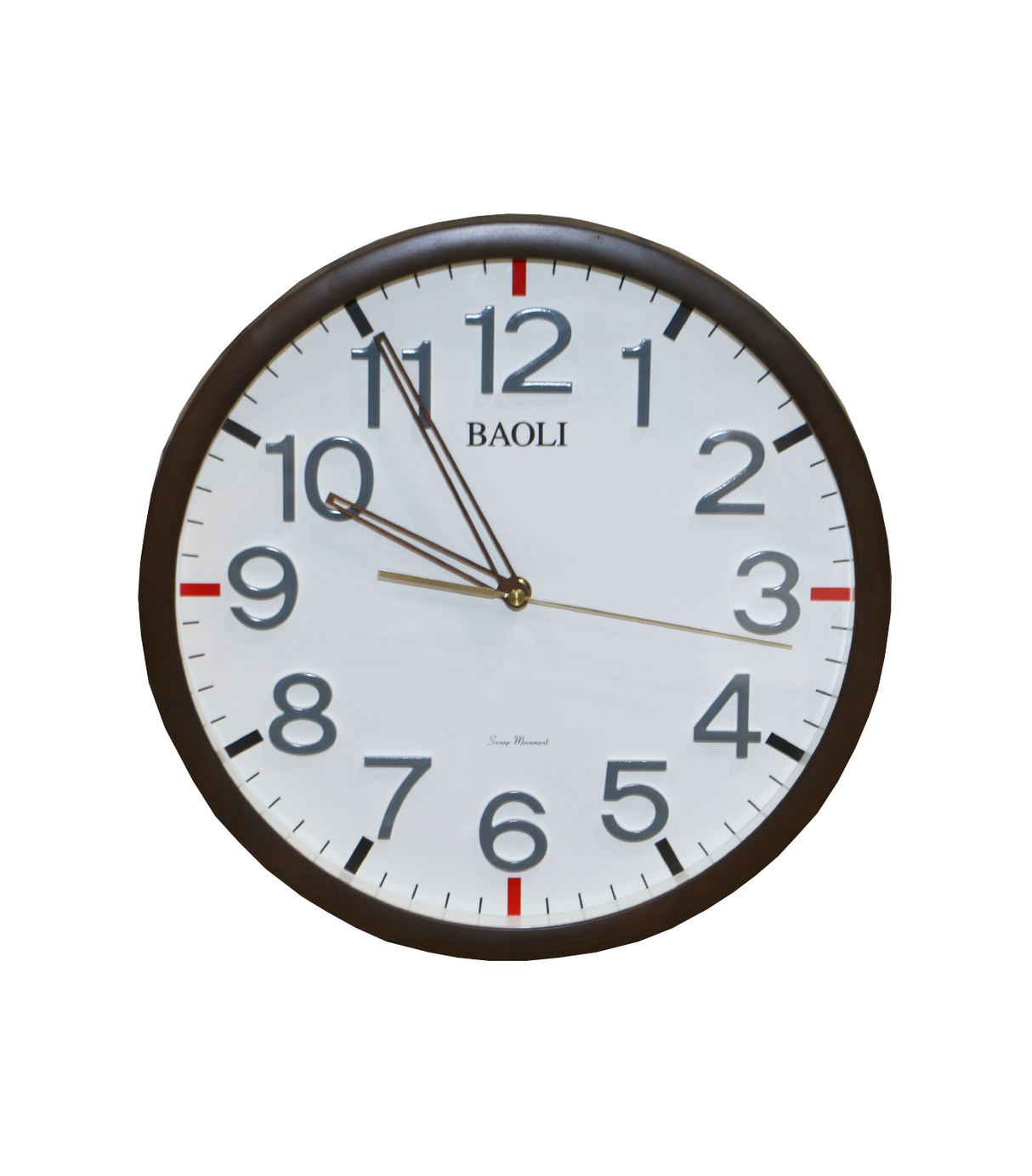 wall clock brown china 8020