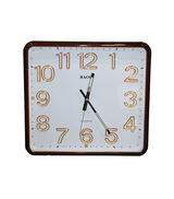 wall clock brown white china