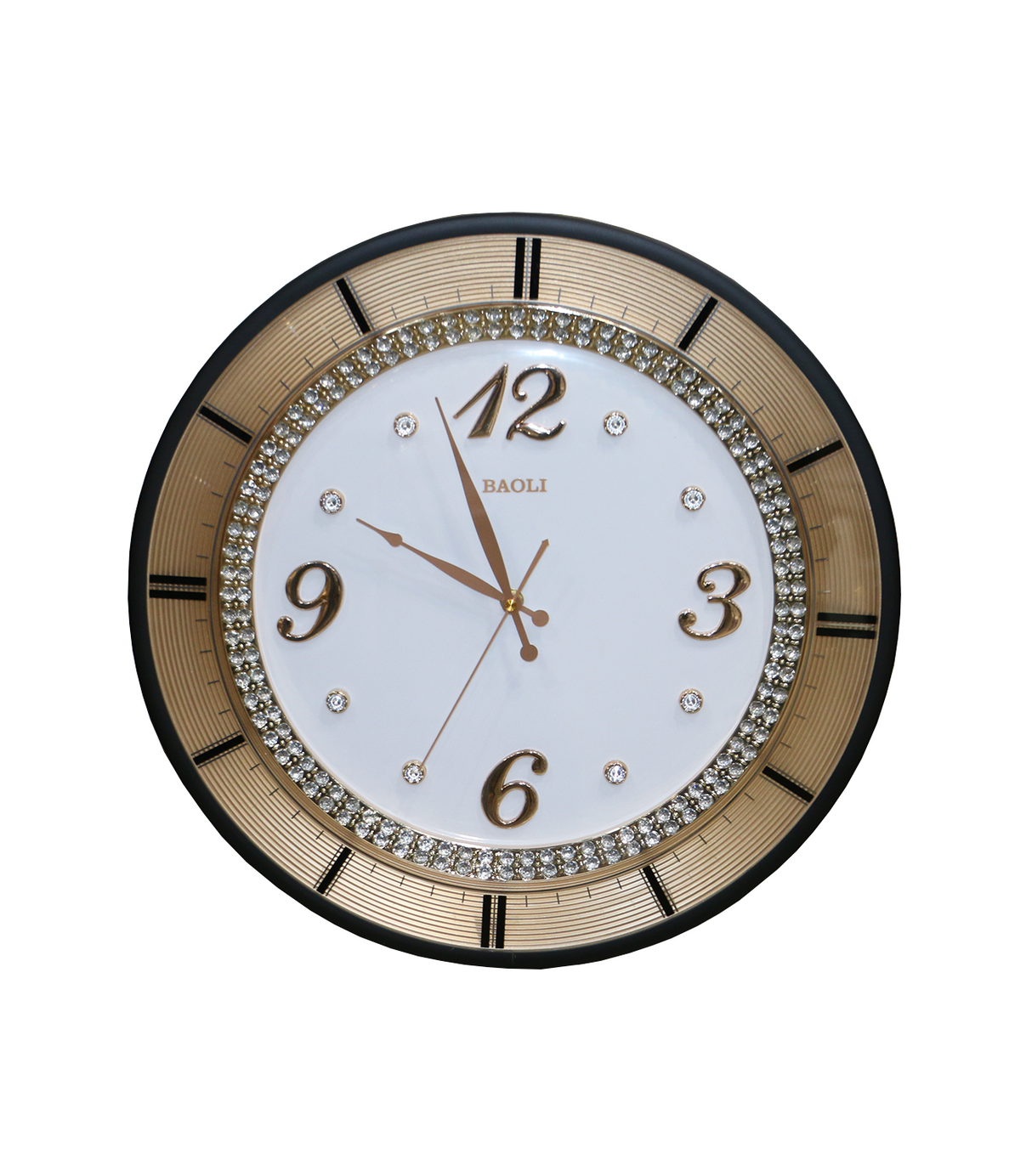 wall clock black white china