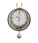 wall clock coffee wood china