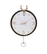 wall clock black white china