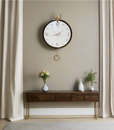 wall clock black white china