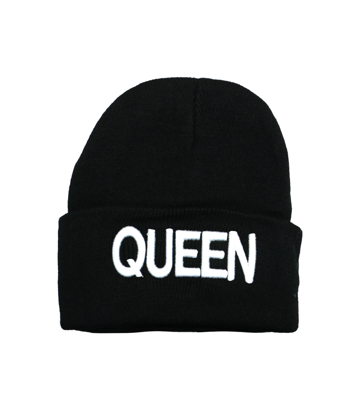 girl cap wool black queen