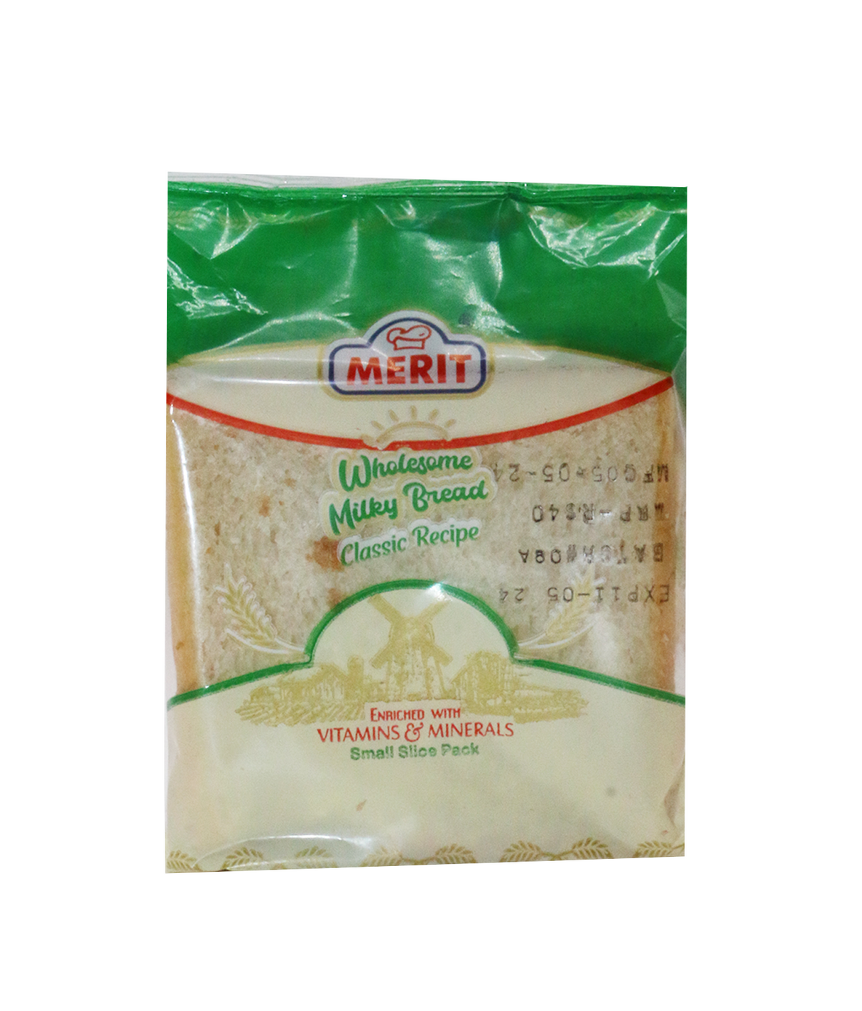 merit bread milky 4pcs 80g