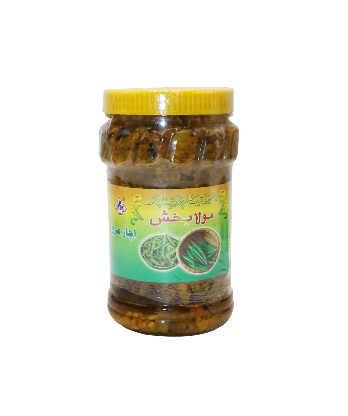 mbm pickle green chilli in oil 500g