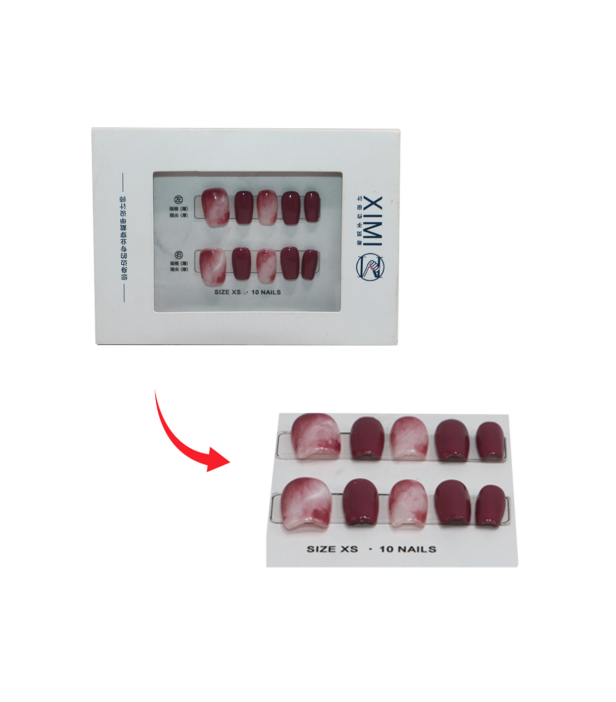 ximi nails 10pc china d153