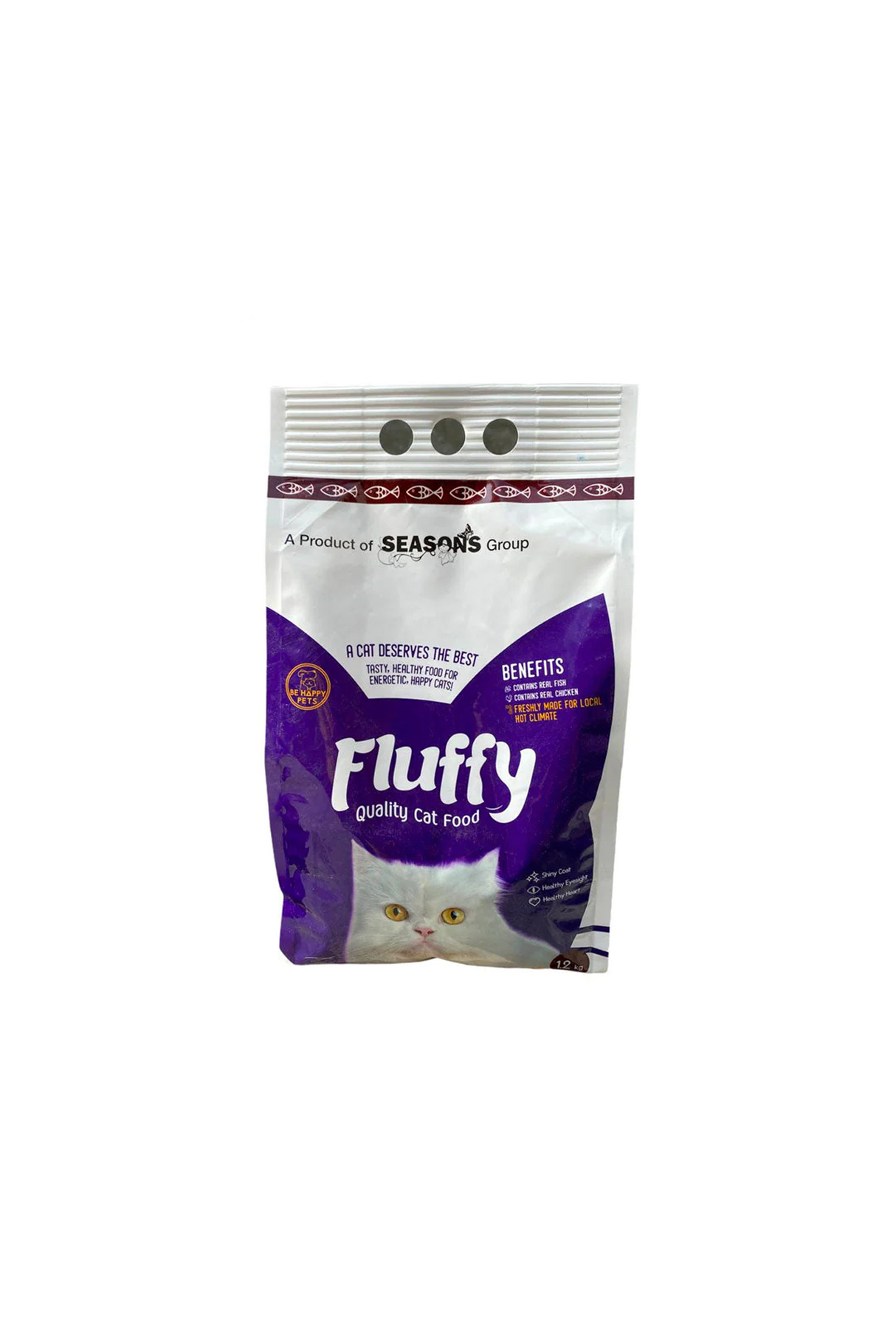 fluffy cat food chicken & fish 1.2kg