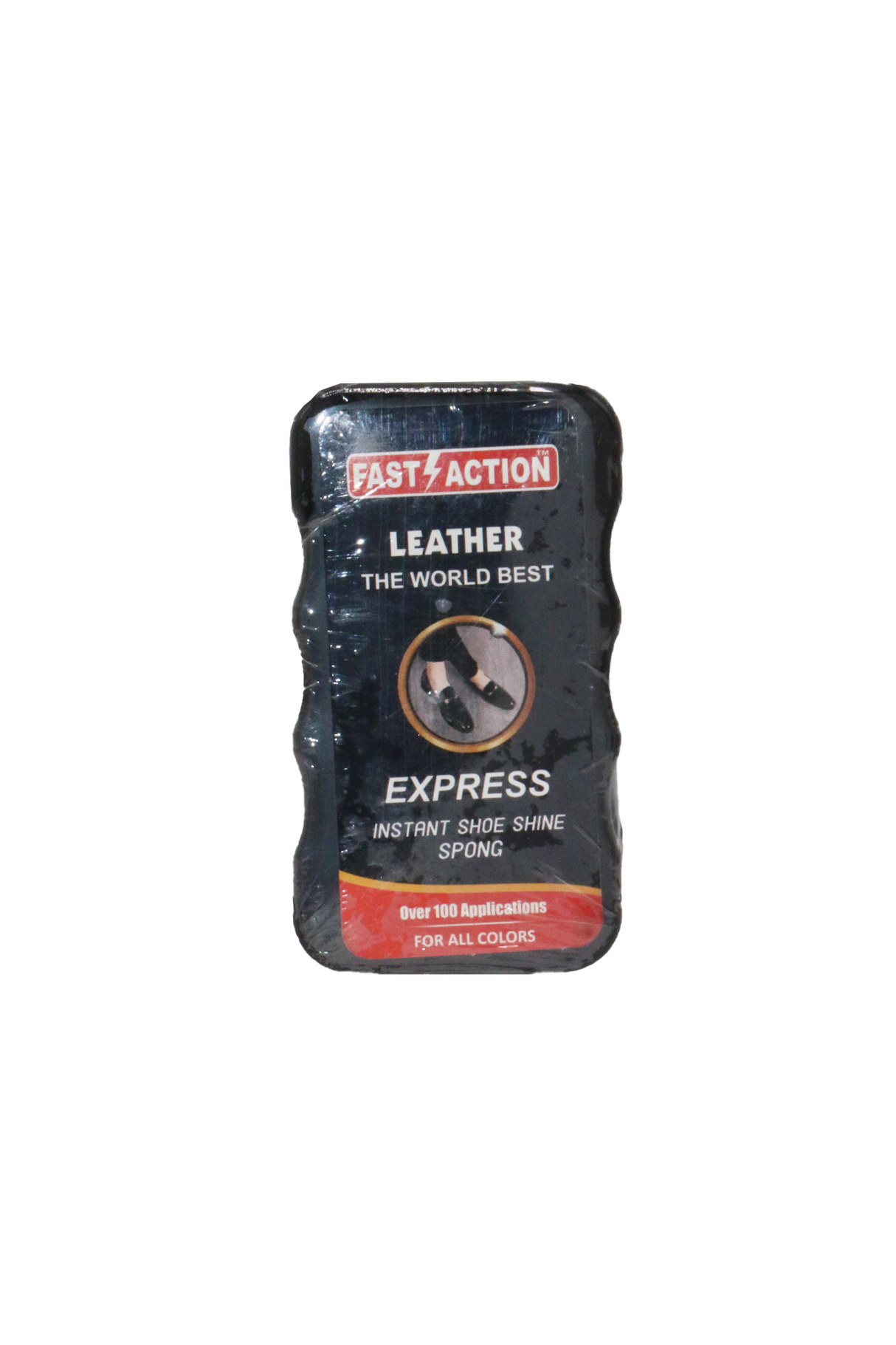 fast action shoe shiner black sponge