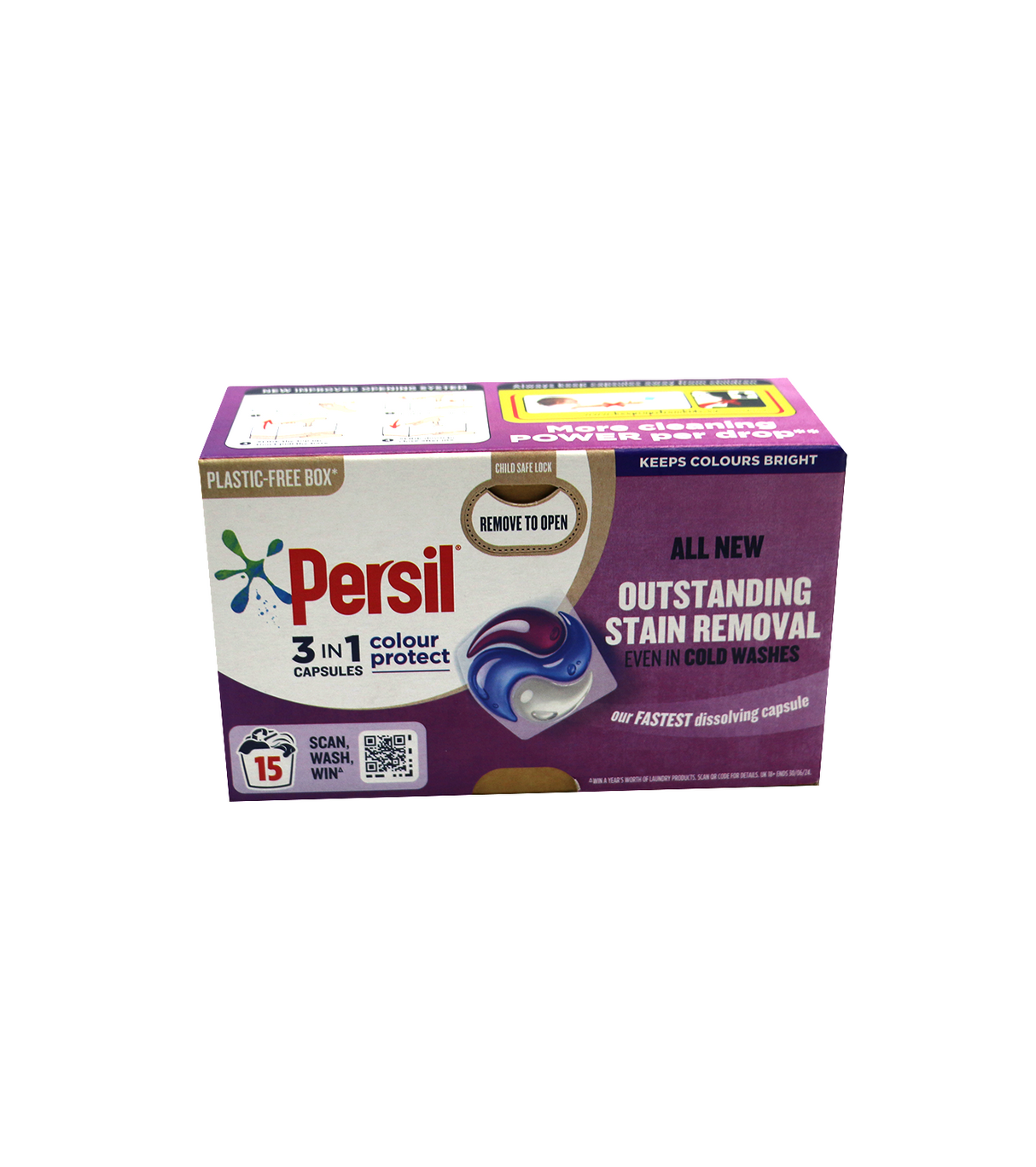 persil washing capsules 3 in 1 colour prot 15 washes 316.5g