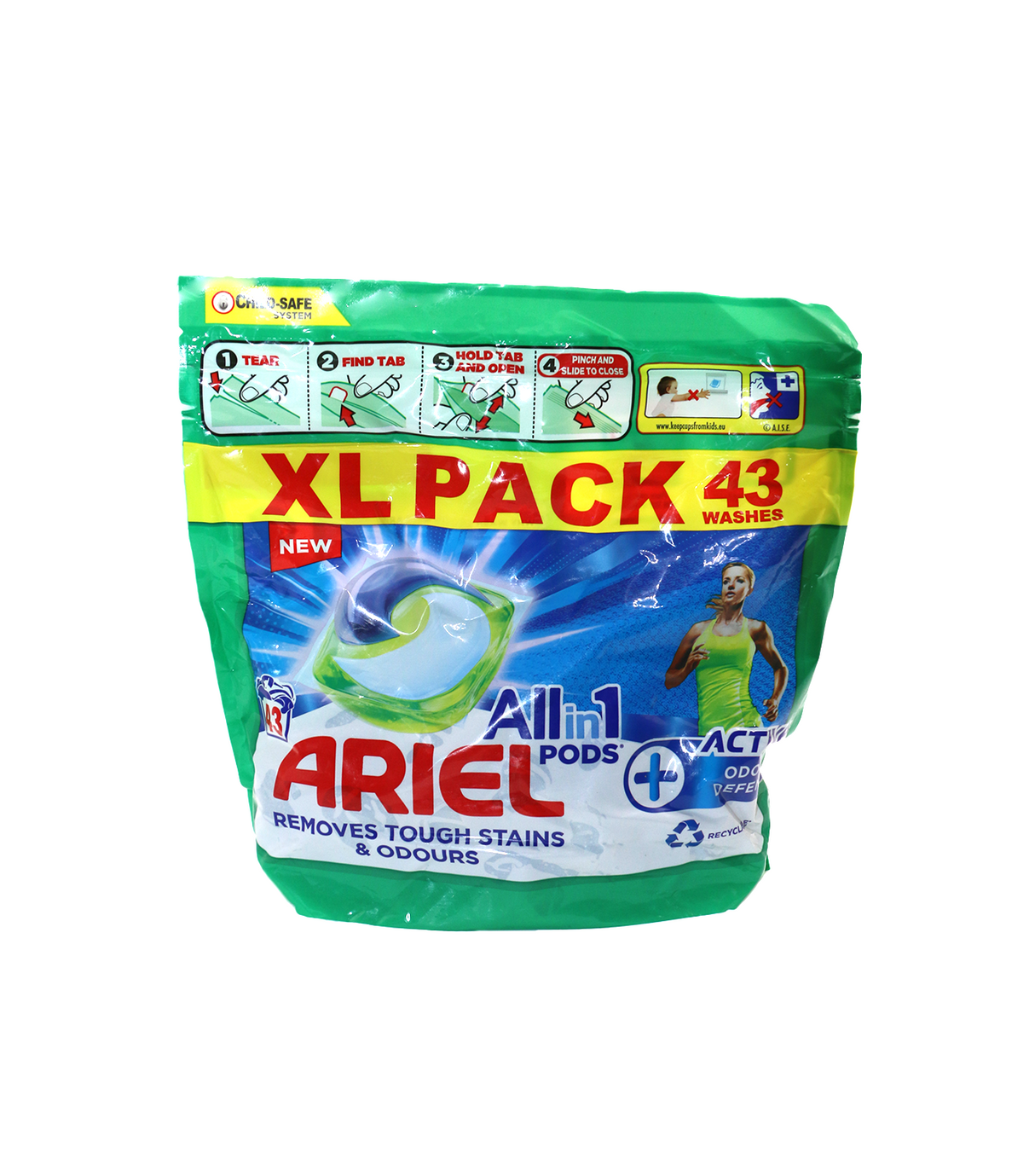 ariel all in 1 pods active 43 washes 1079.3g