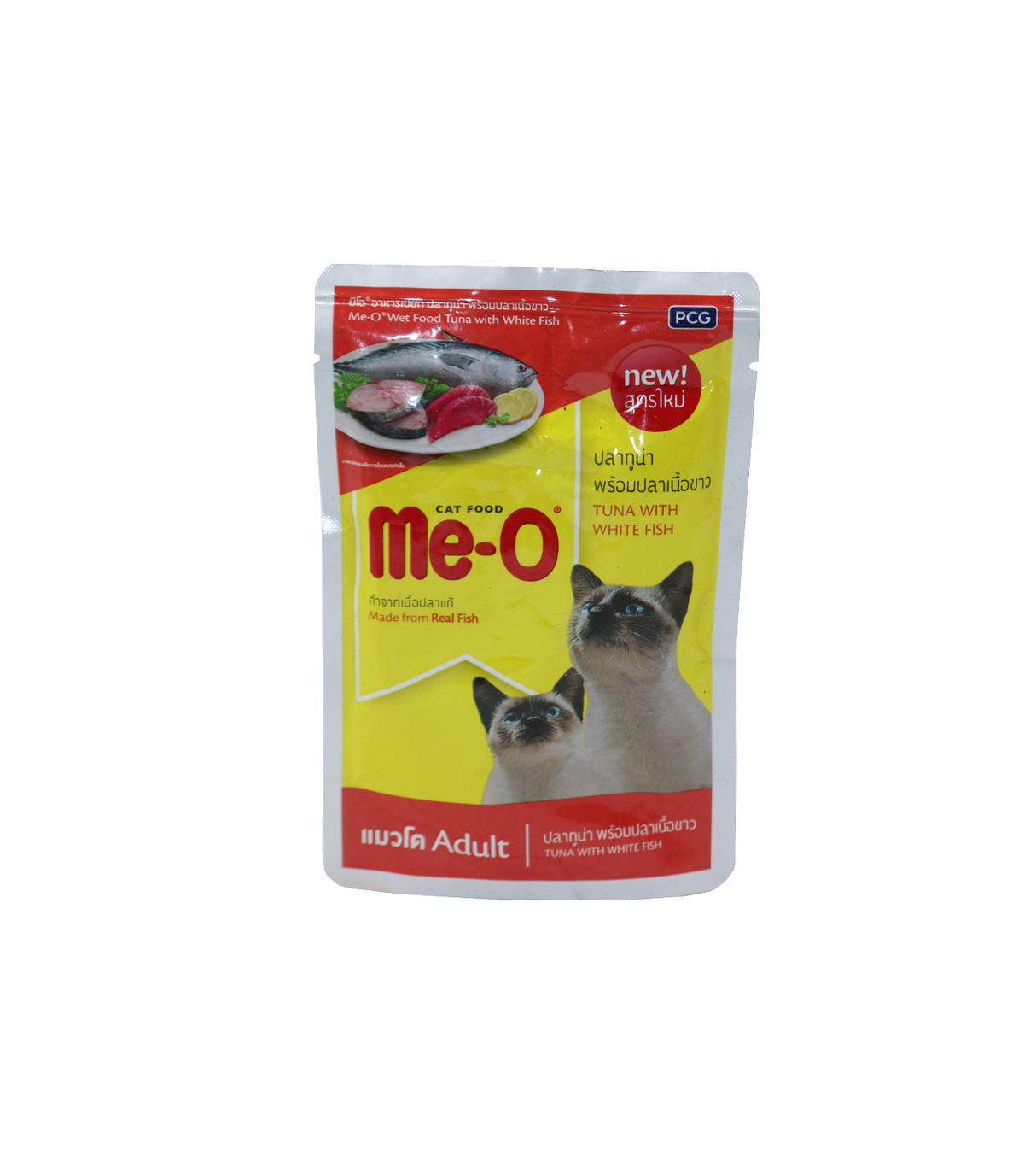 me-o cat jelly tuna with white fish 80g