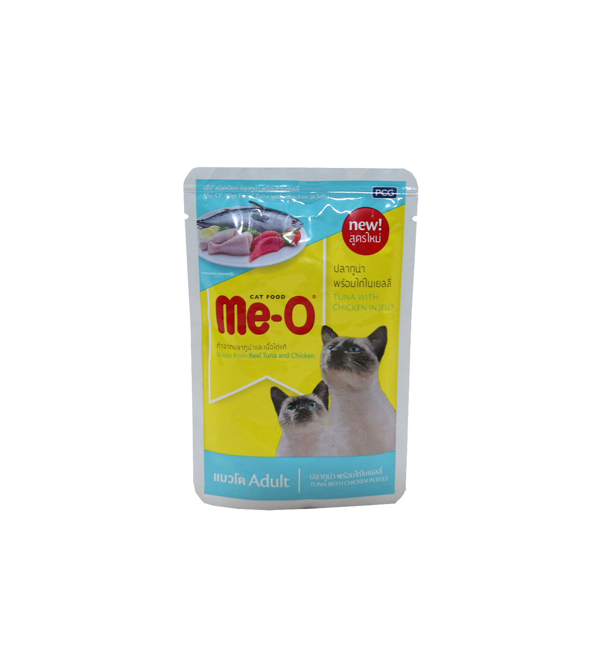 me-o cat jelly tuna with chicken in jelly 80g